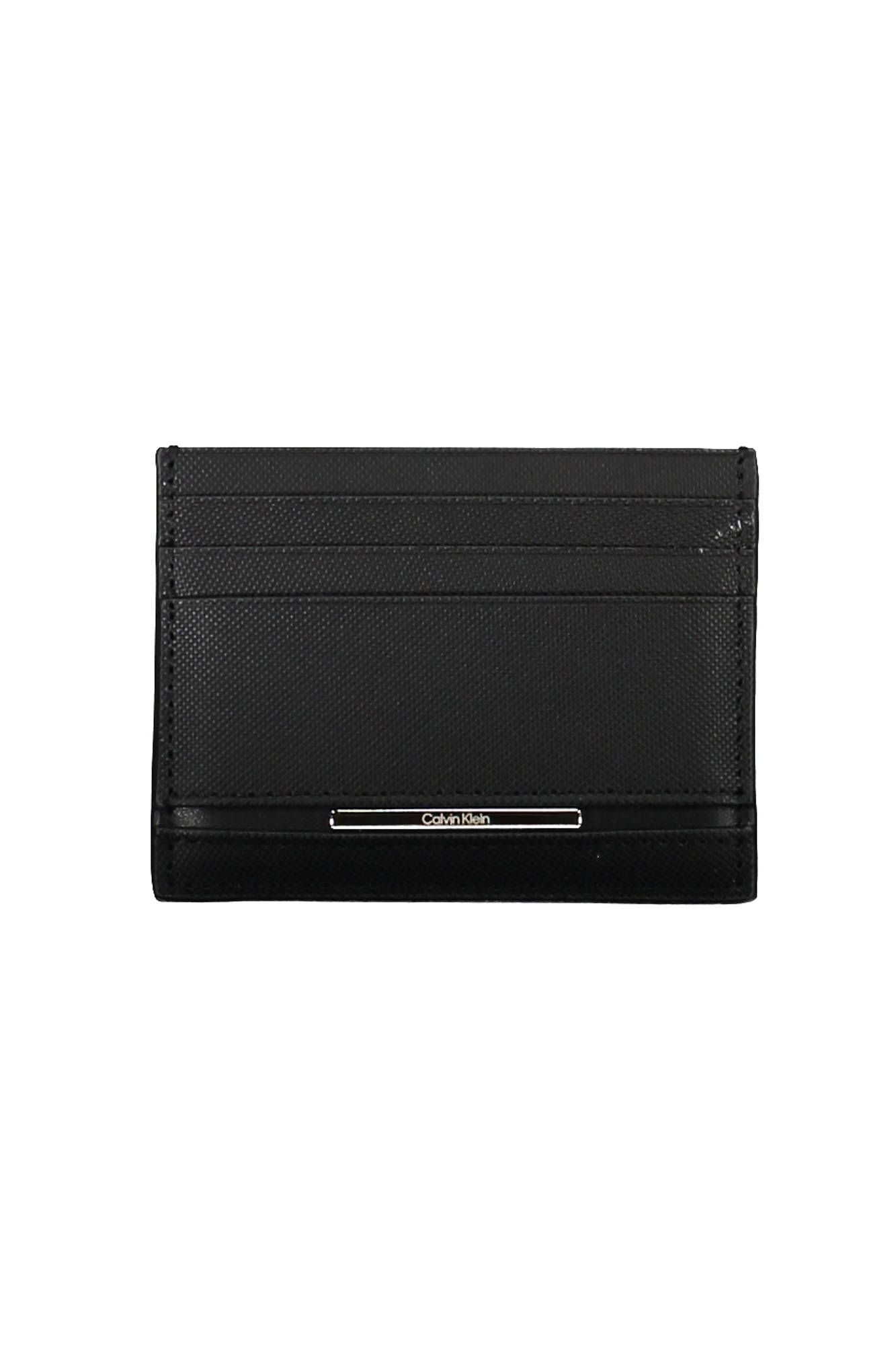 Elegant Leather Card Holder with Contrasting Details