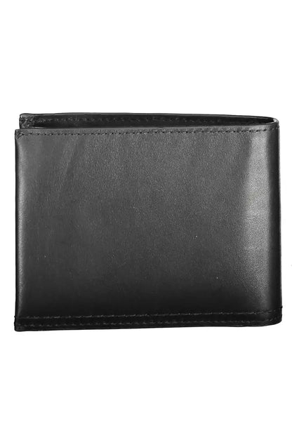 Elegant Black Leather Bi-Fold Wallet