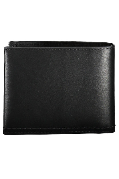 Elegant Black Leather RFID-Blocking Wallet