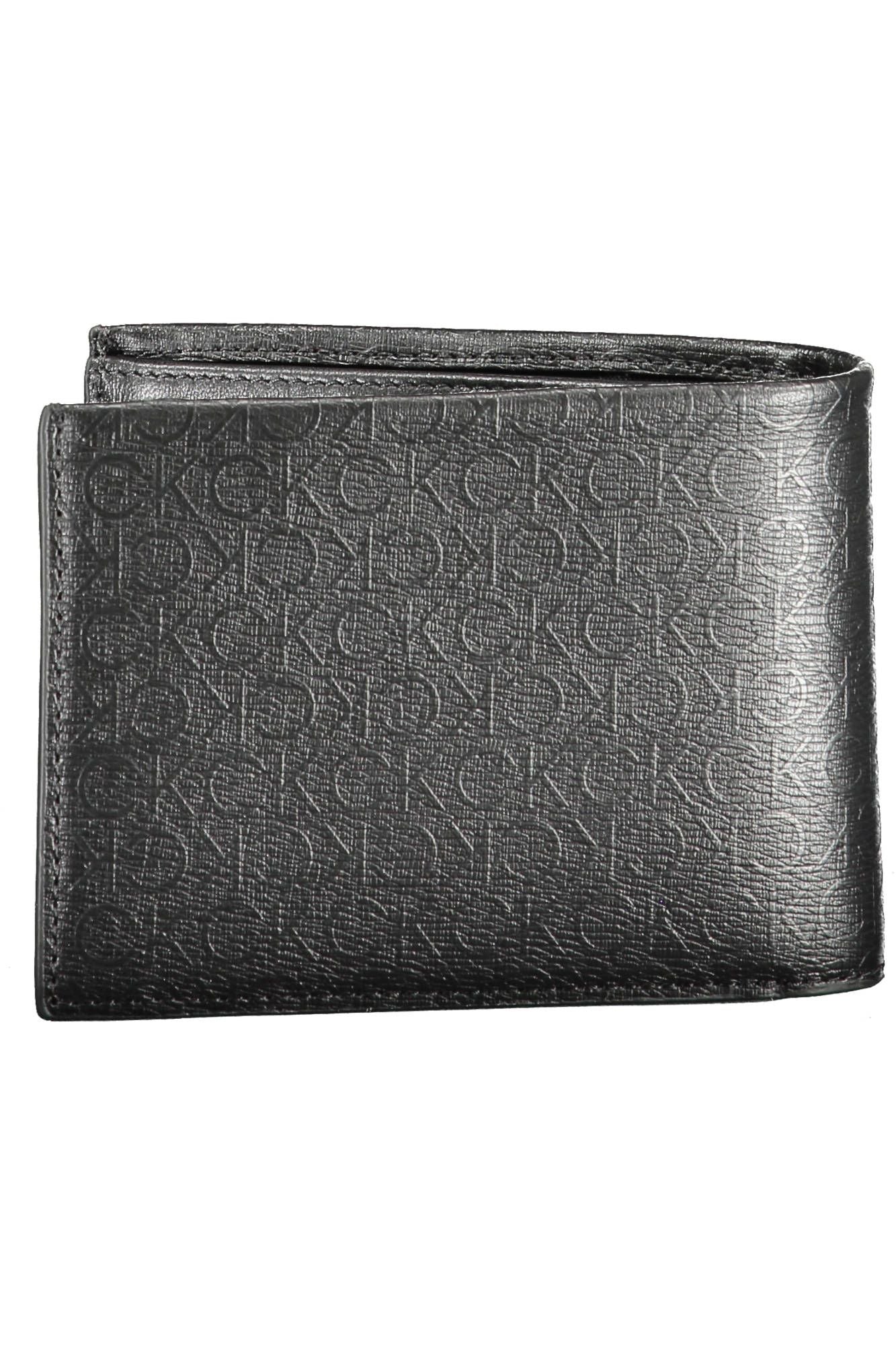 Sleek Black Leather Wallet with RFID Protection