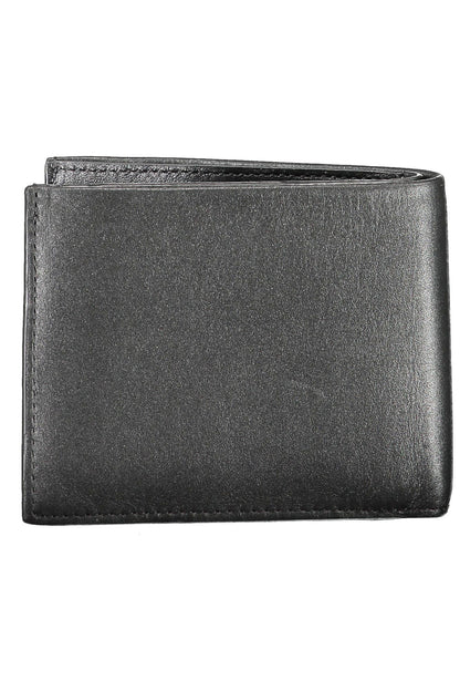 Sleek Black Leather RFID Wallet