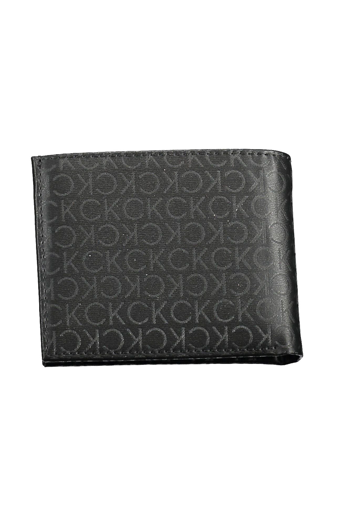 Sleek RFID-Blocking Black Polyester Wallet