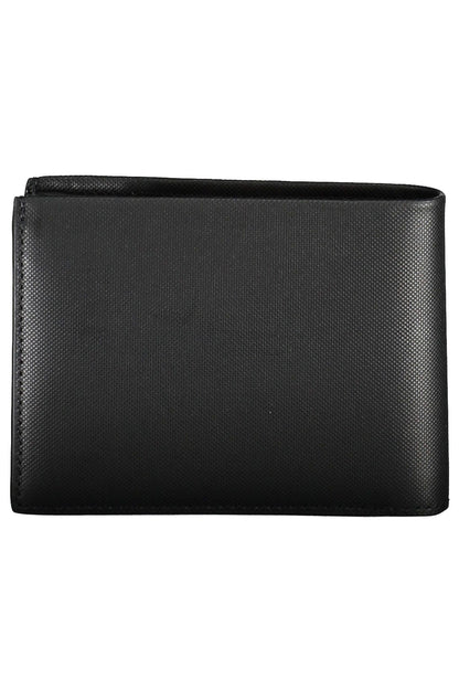 Sleek Black Leather Wallet with RFID Blocker