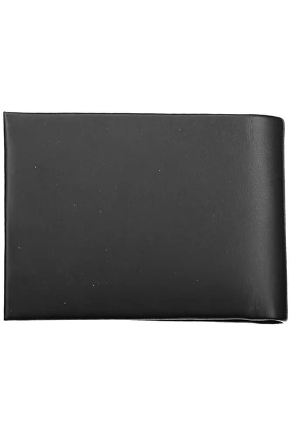 Elegant Black Leather Wallet with RFID Blocking