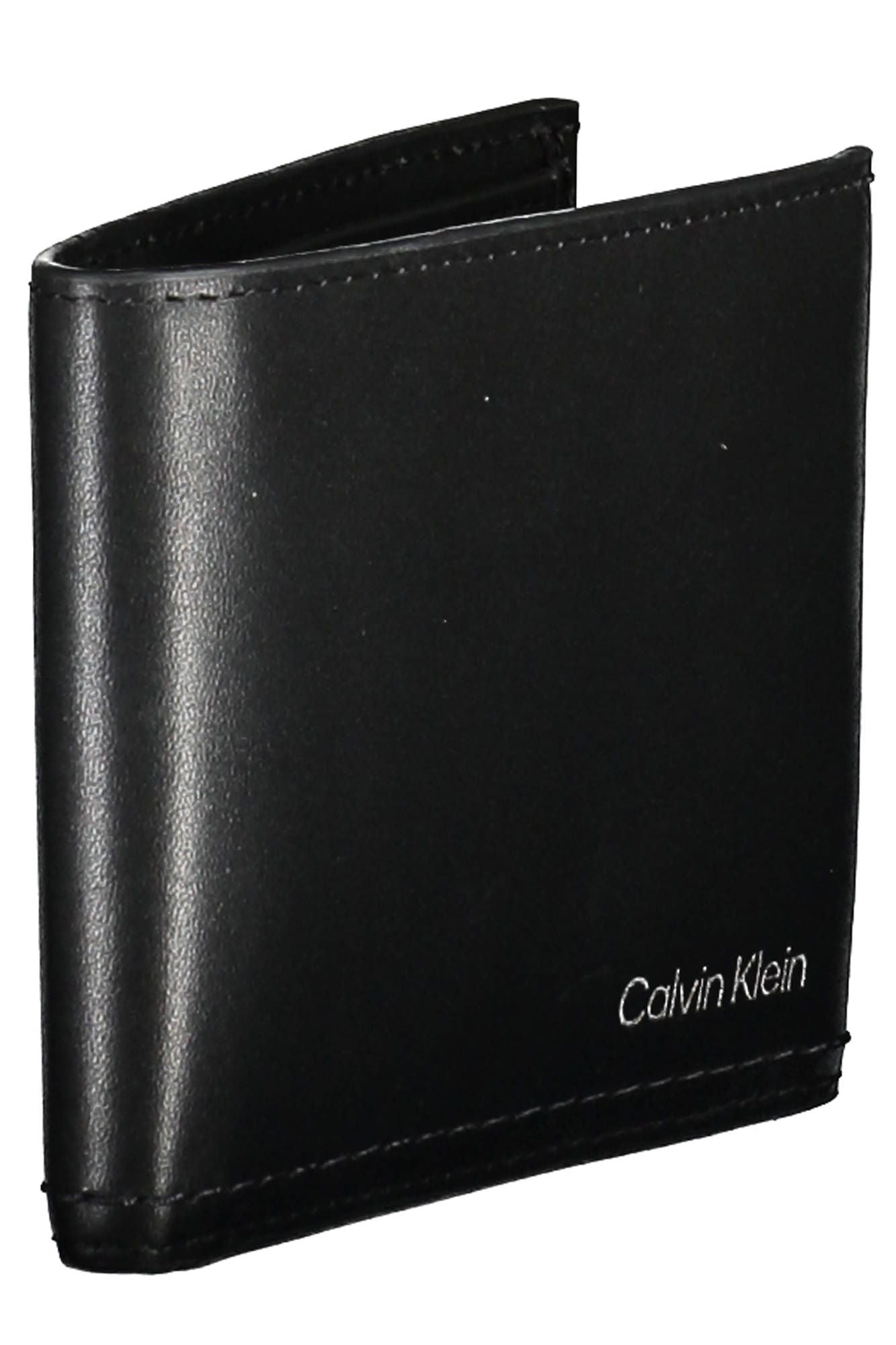 Elegant Black Leather RFID-Blocking Wallet