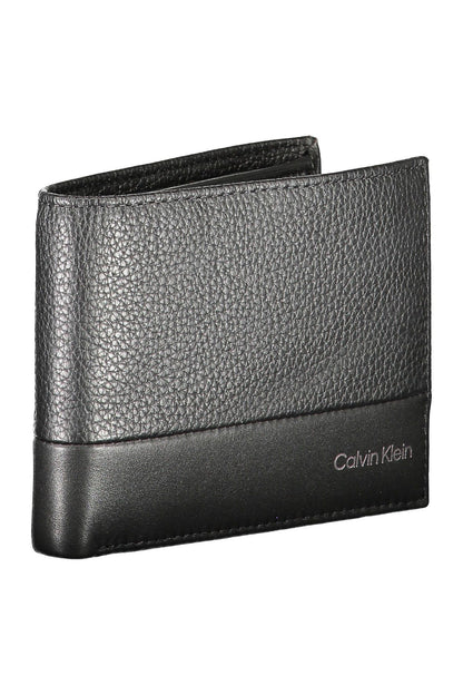 Sleek Black Leather Wallet with RFID Block