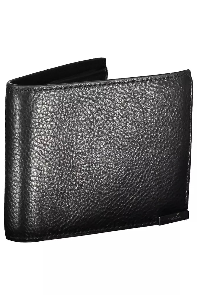 Sleek Black Leather RFID Wallet