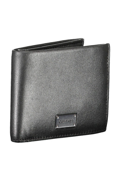 Sleek Black Leather RFID Wallet