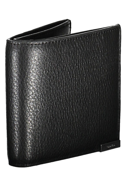 Sleek Black Leather RFID Wallet