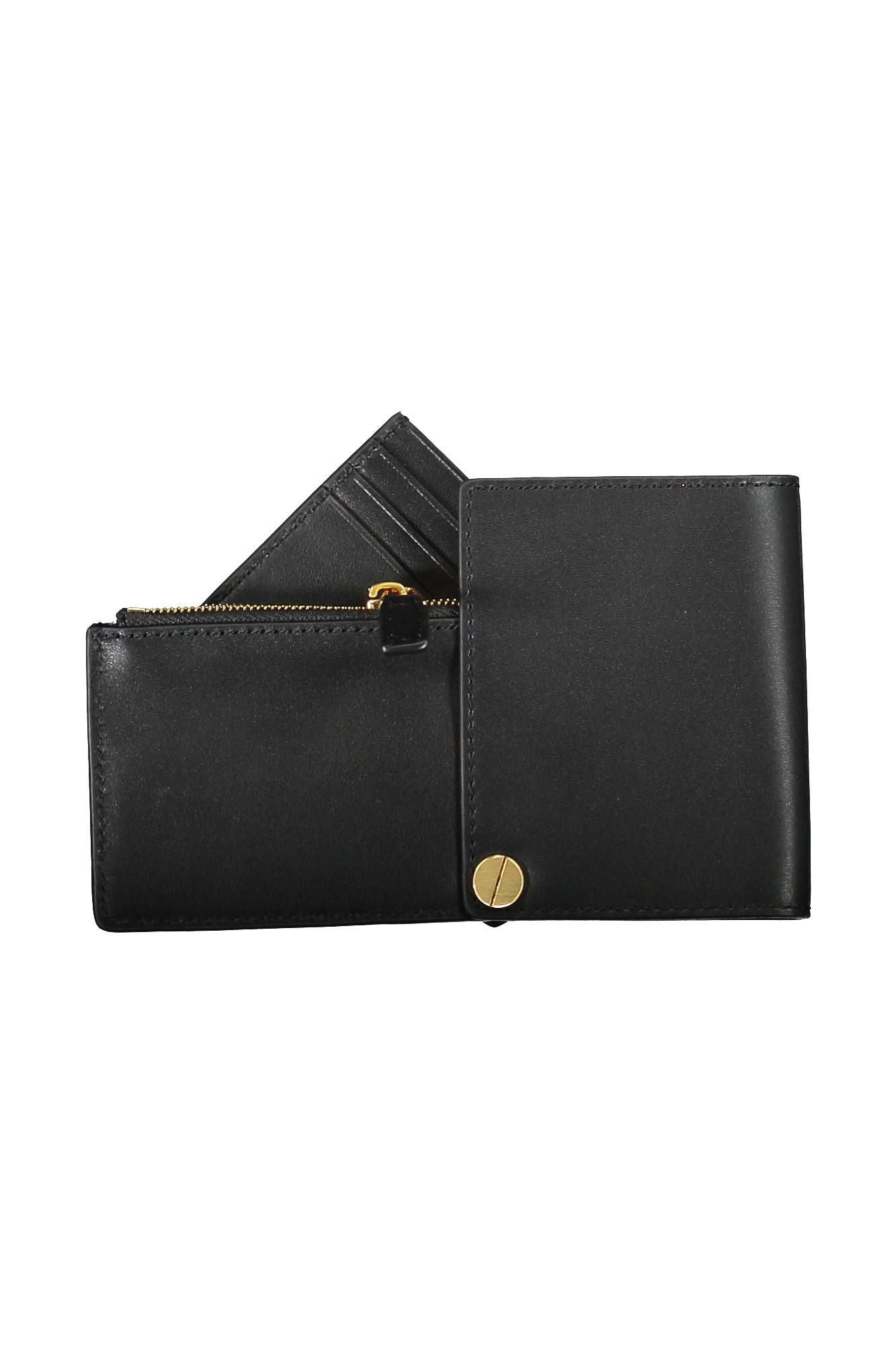 Sleek Leather Card and Coin Holder