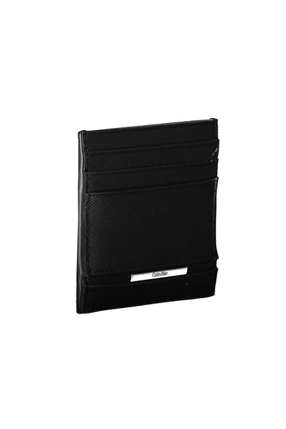 Elegant Leather Card Holder with Contrasting Details