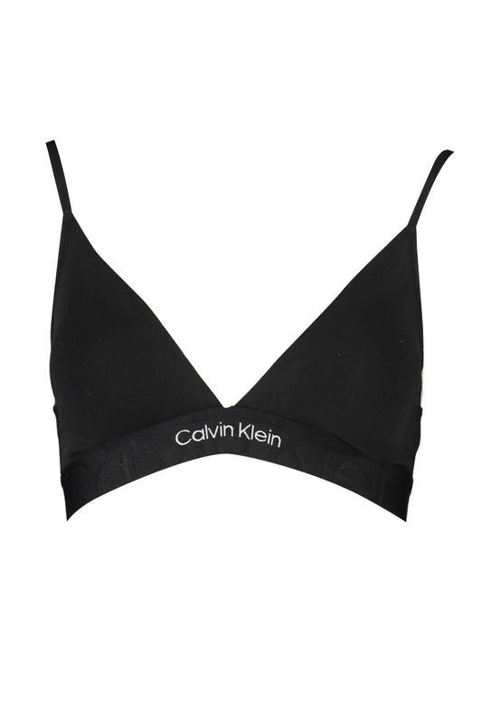 Sleek Cotton Triangle Bra with Logo