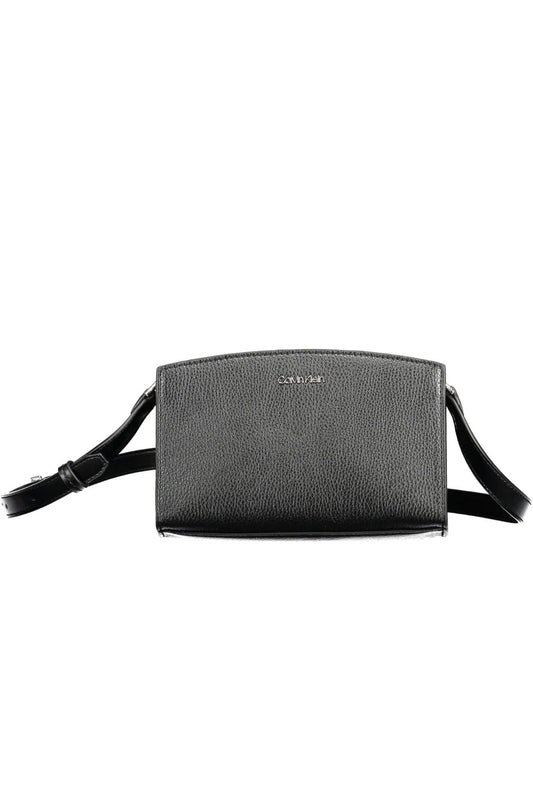 Sleek Black Shoulder Bag with Chic Logo