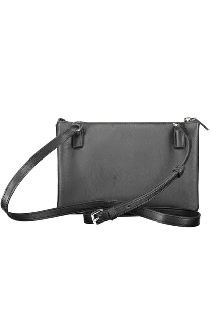 Elegant Black Shoulder Bag with Logo Detail