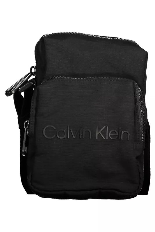 Sleek Black Shoulder Bag for the Modern Man