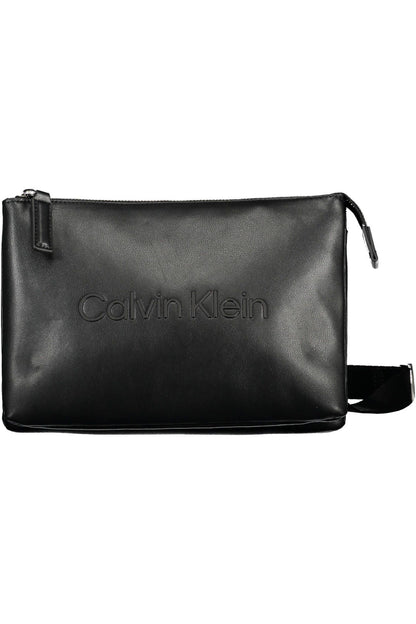 Elegant Black Shoulder Bag with Contrasting Details