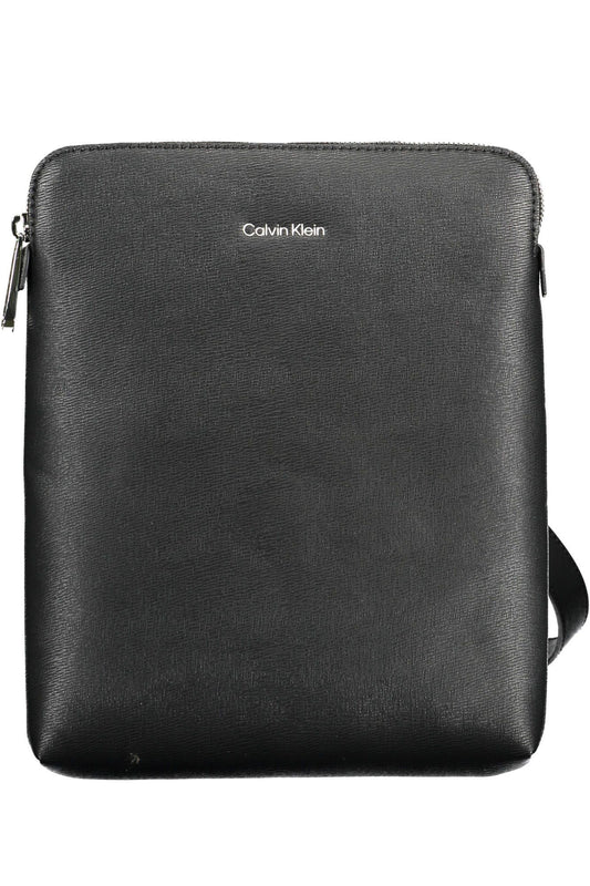 Elegant Black Shoulder Bag with Logo Detail