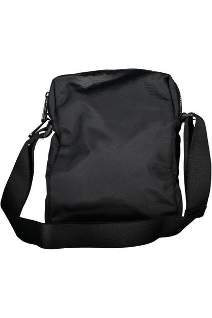 Sleek Black Eco-Friendly Shoulder Bag