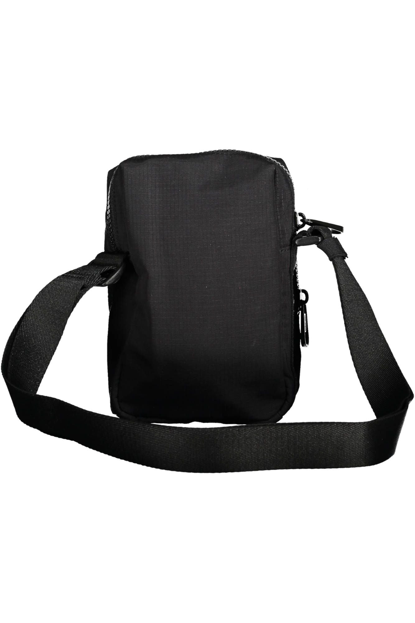 Sleek Black Nylon Shoulder Bag for Men