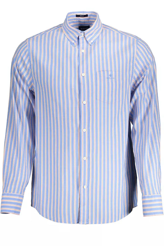 Elegant Light Blue Cotton Shirt for Men