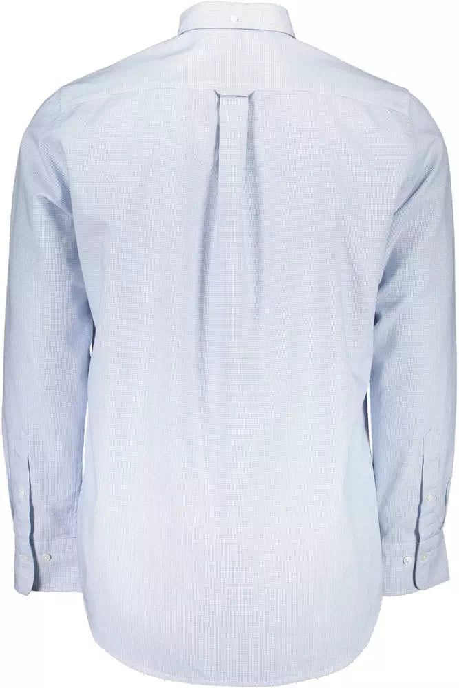 Elegant Light Blue Long Sleeve Shirt