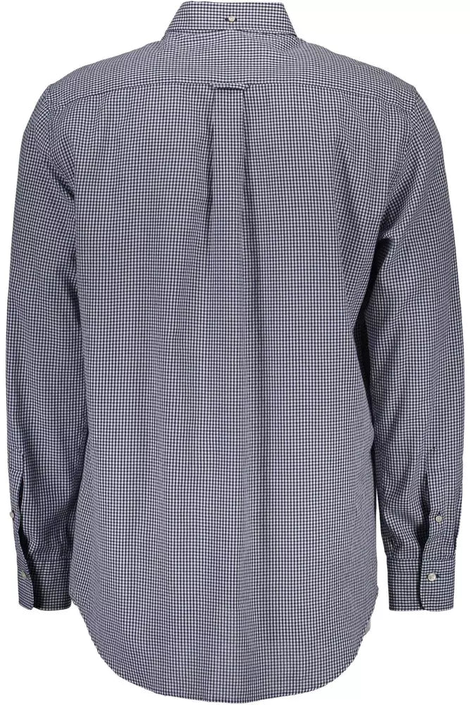 Classic Blue Long Sleeve Italian Collar Shirt