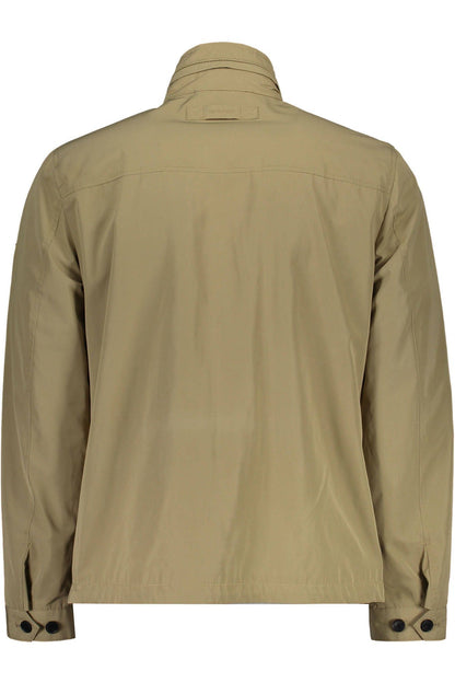 Beige Long Sleeve Sport Jacket