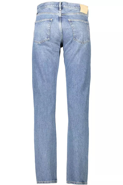 Light Blue Cotton Classic 5-Pocket Jeans