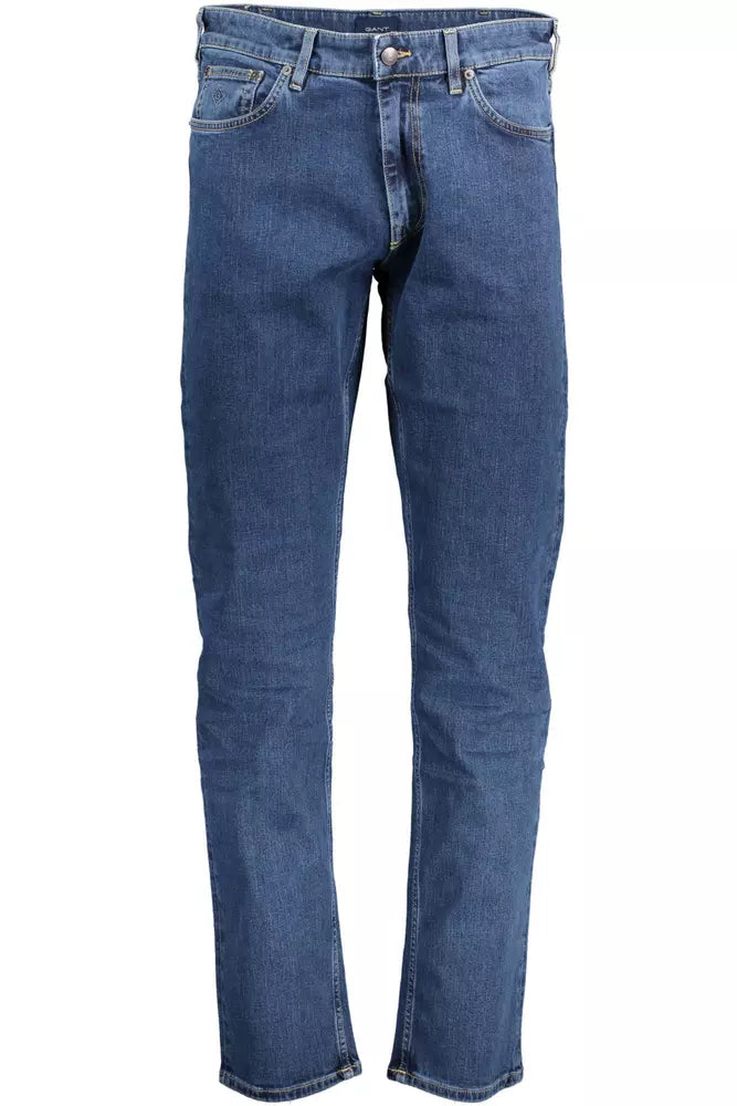 Sleek Regular Fit Blue Jeans