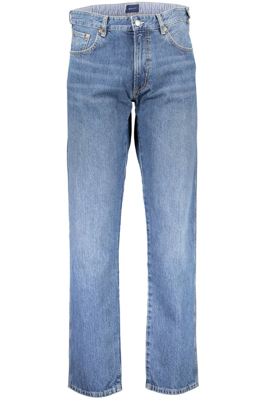 Chic Faded Blue Denim Jeans