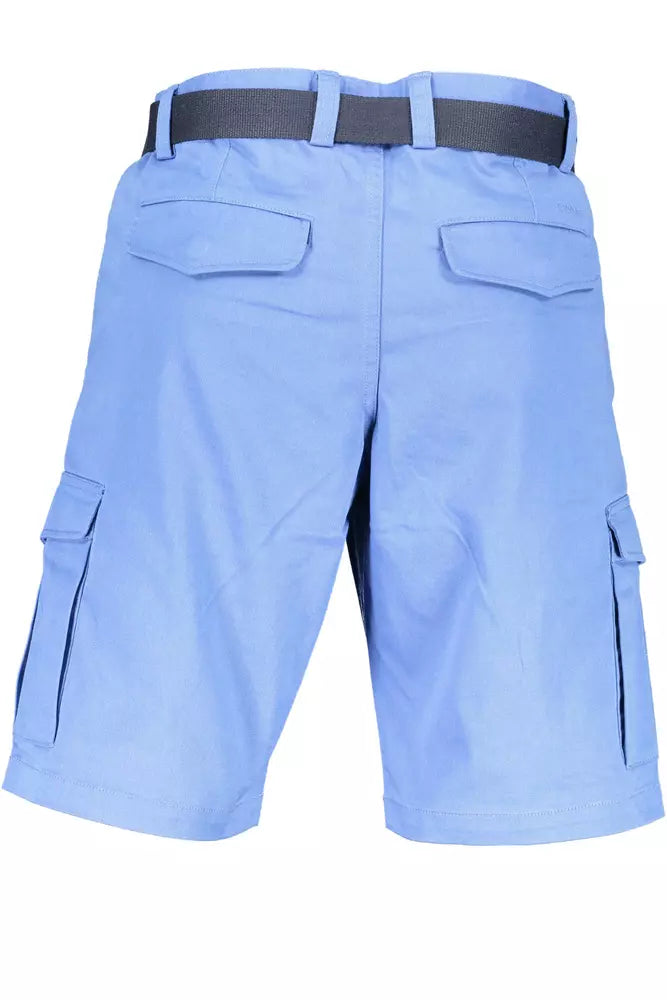 Elegant Light Blue Bermuda Shorts