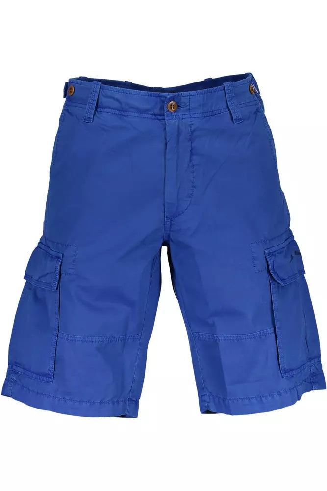 Chic Summer Bermuda Shorts in Classic Blue