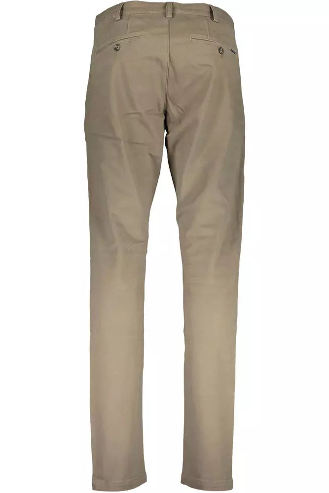 Elegant Beige Slim Fit Trousers