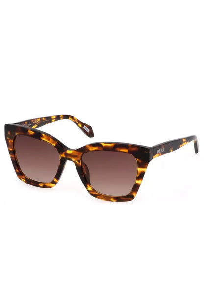 Chic Square Frame Sunglasses with Brown Lens