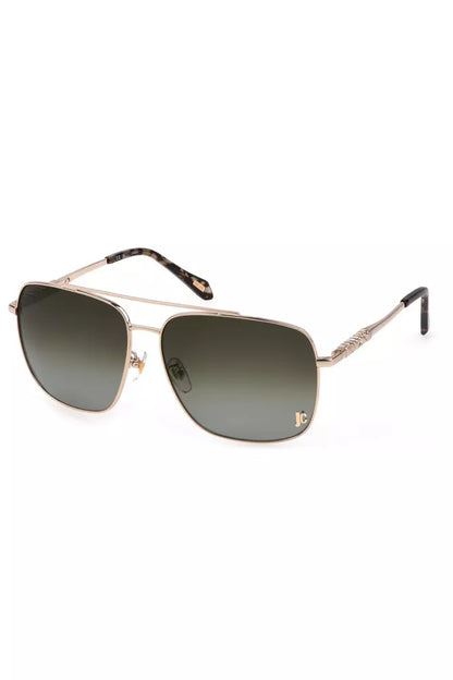 Elegant Square Metal Framed Sunglasses