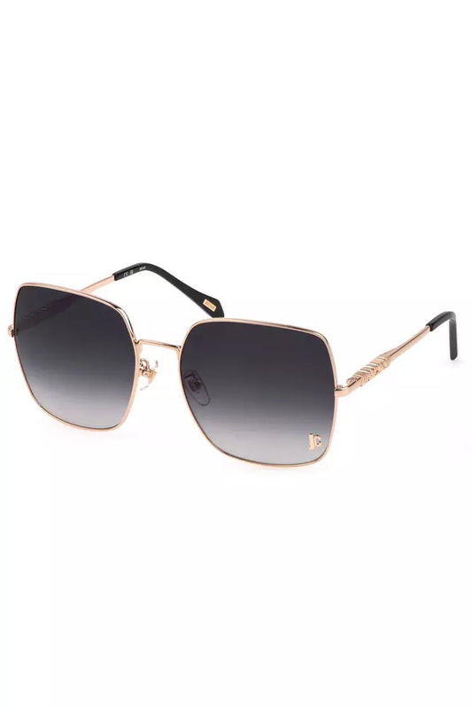 Golden Gleam Square Metal Sunglasses