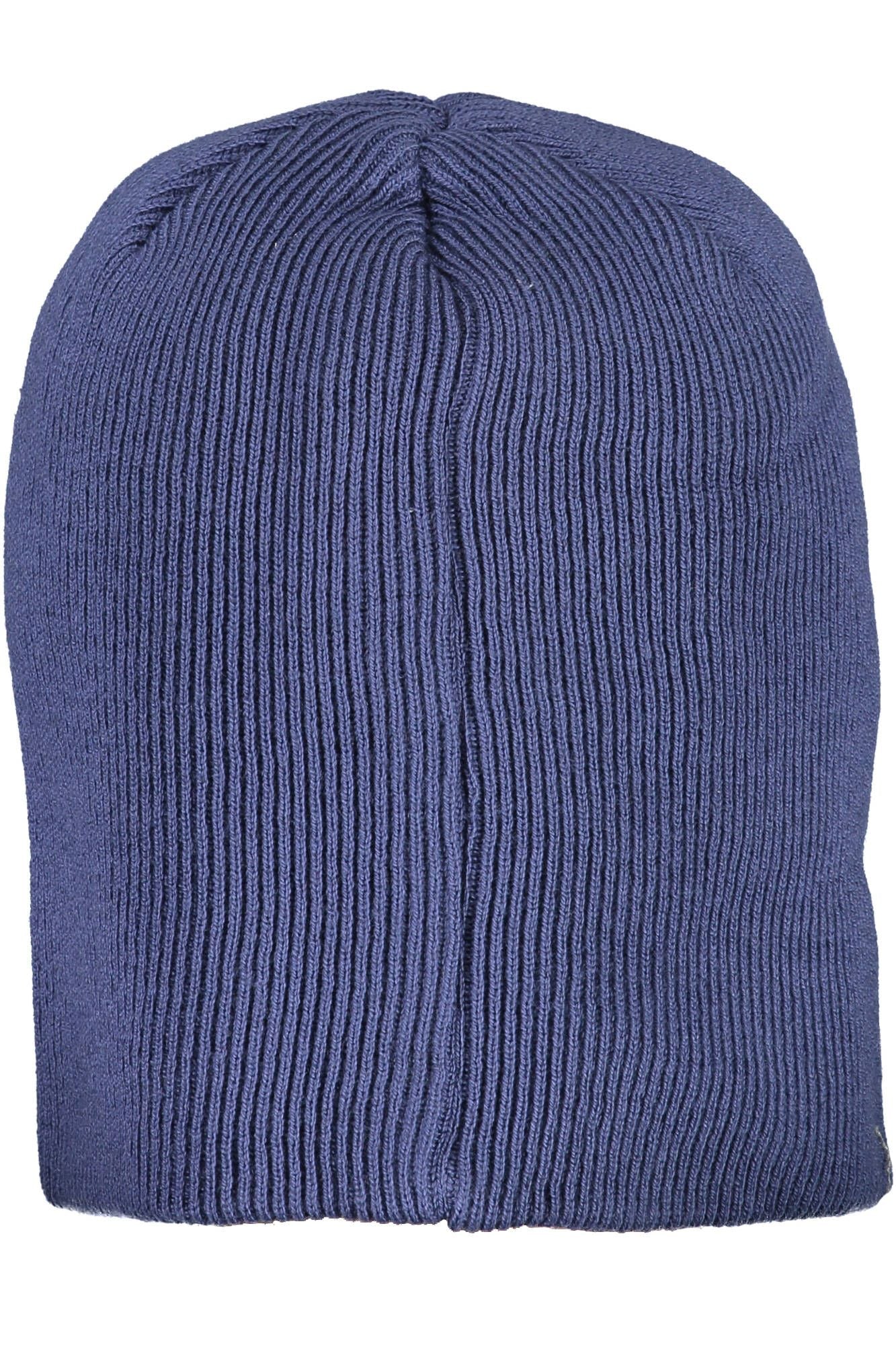 Chic Blue Cotton Cap with Logo Detail