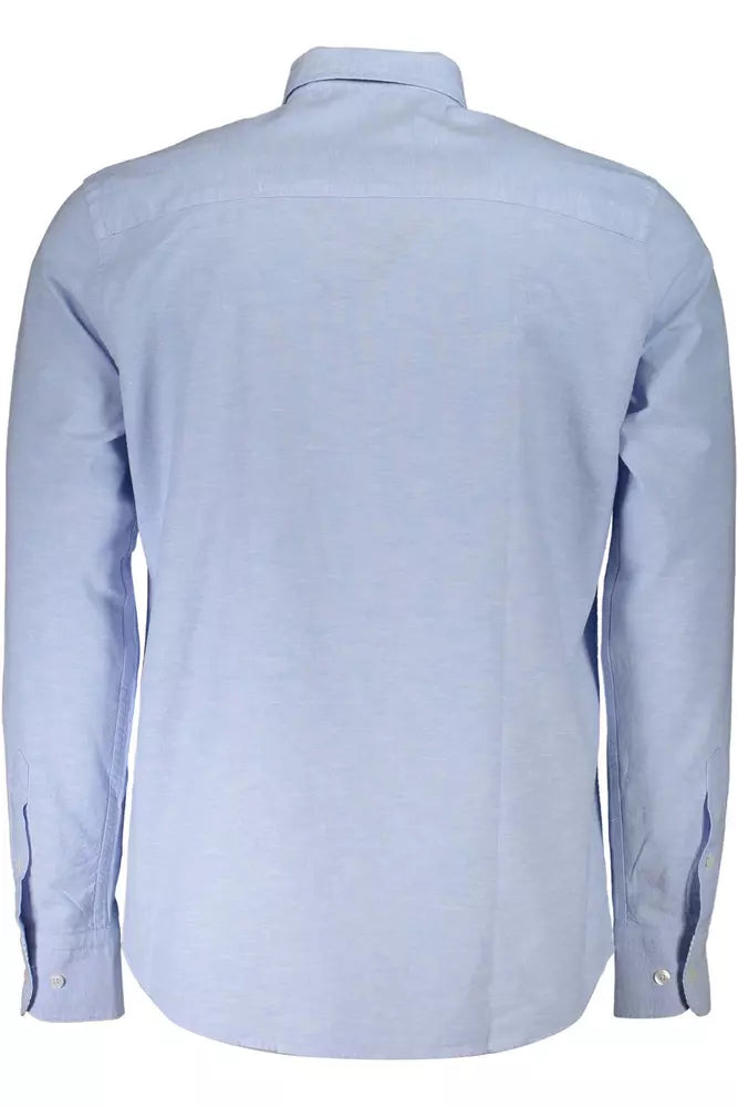 Elegant Light Blue Cotton Shirt for Men