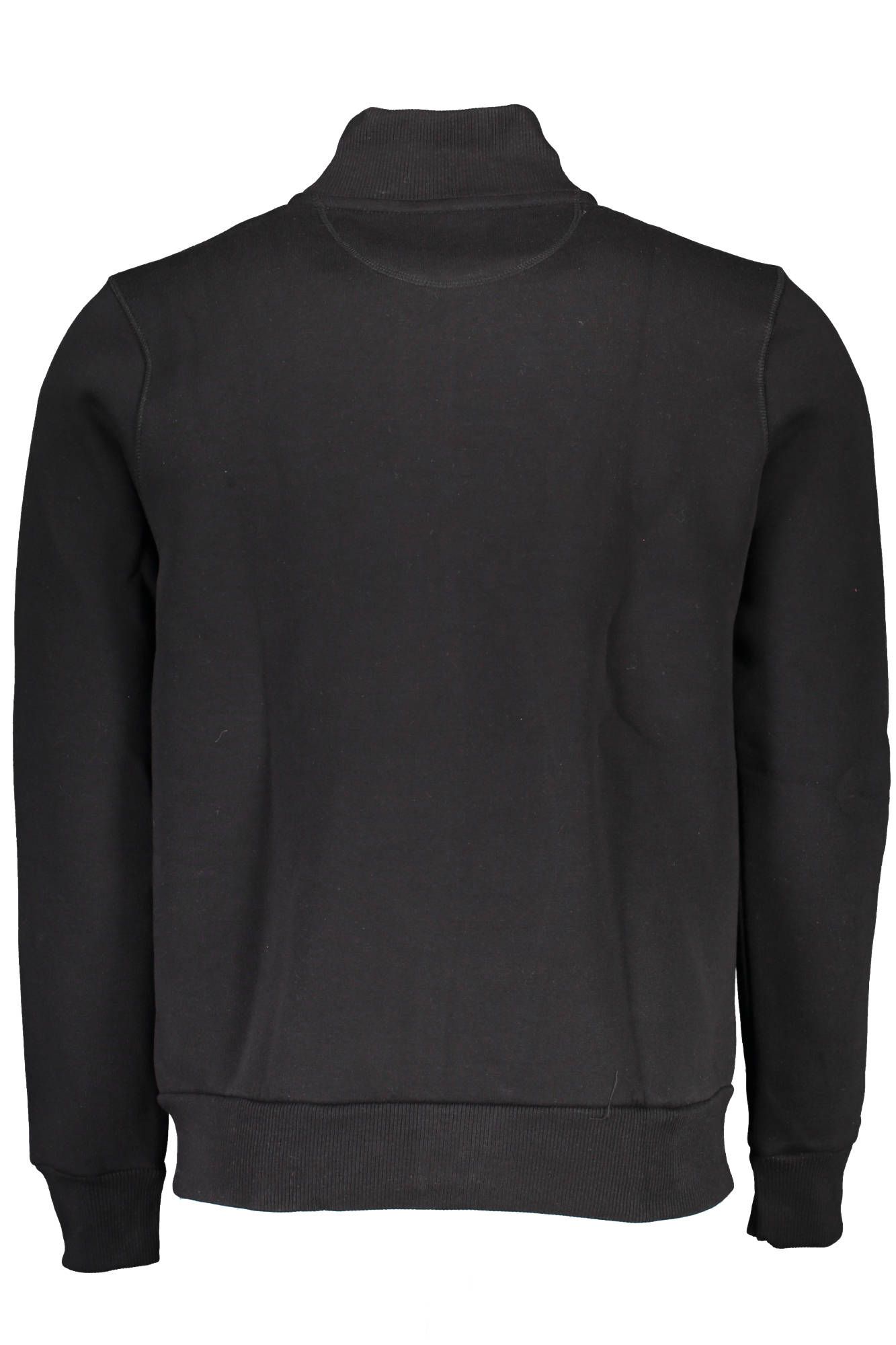 Zippered Long-Sleeve Sweatshirt with Logo