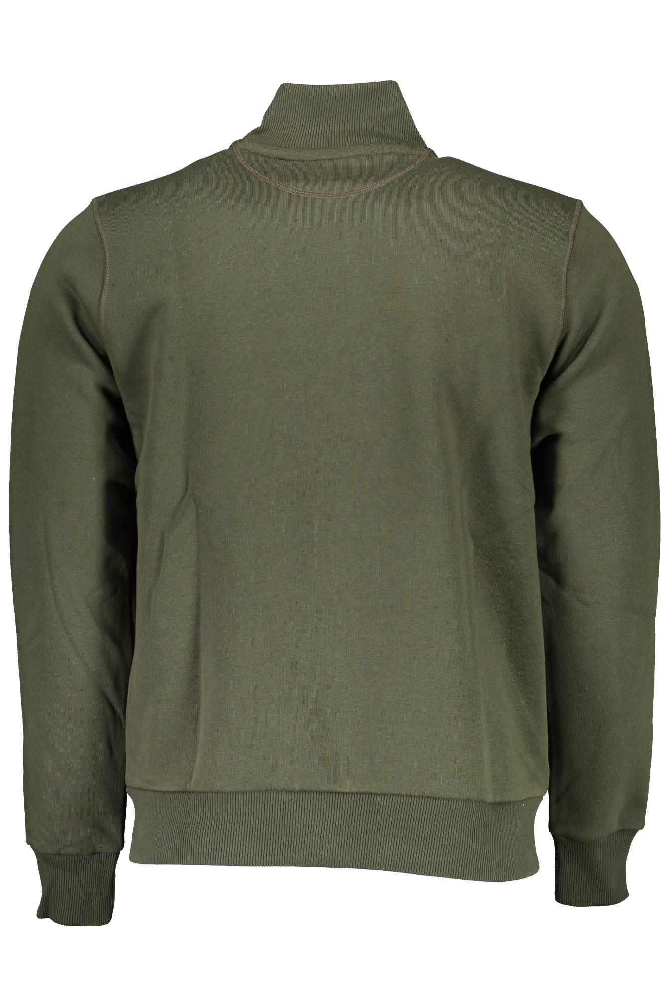 Sleek Green Full-Zip Sweatshirt