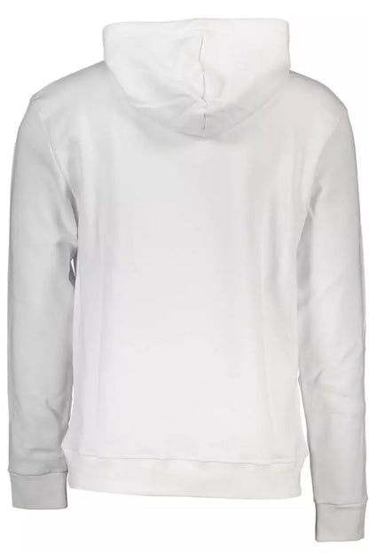 White Hooded Long-Sleeve Sweater