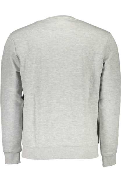 Sleek Gray Long-Sleeve Sweatshirt