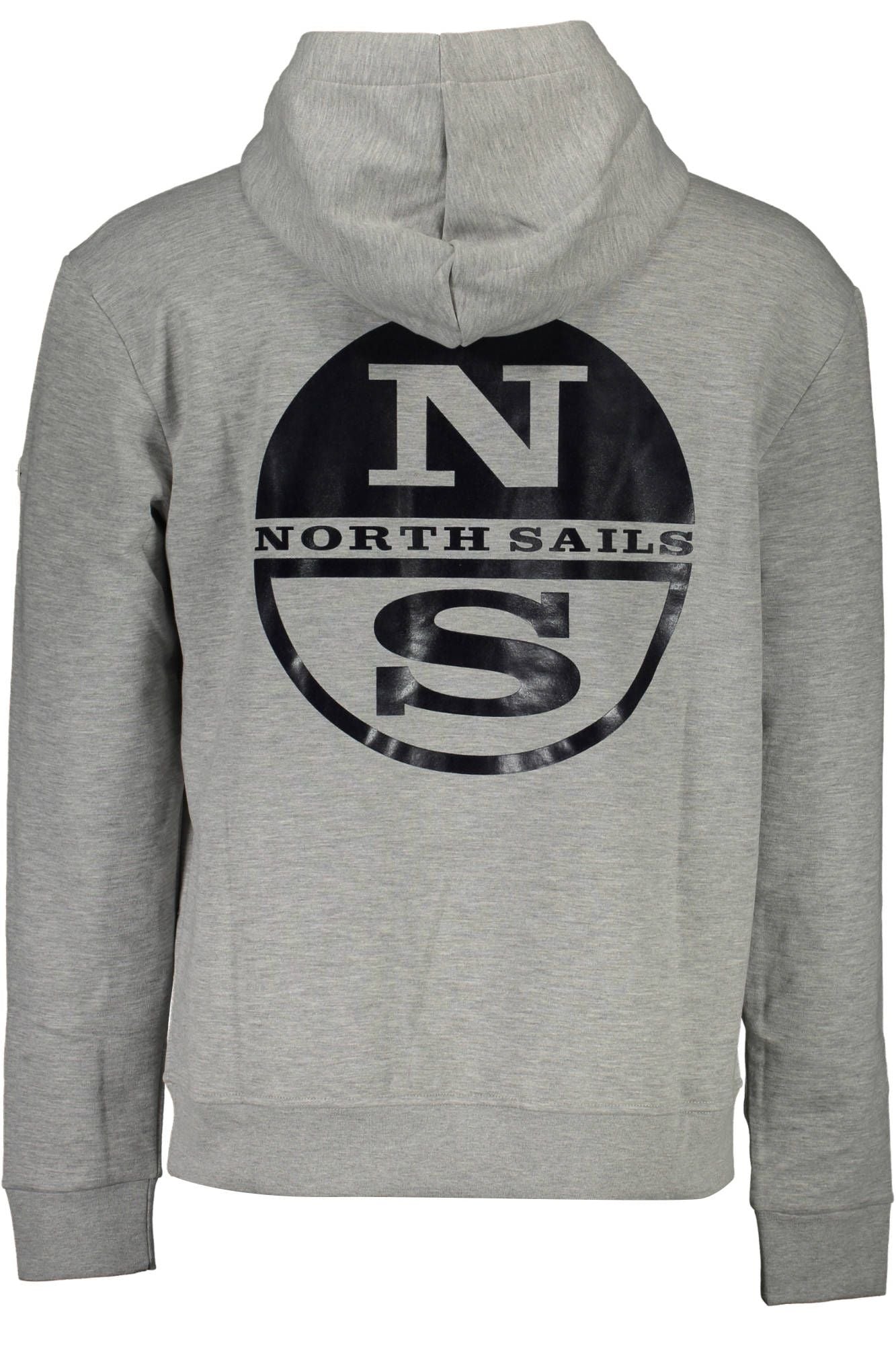 Gray Long-Sleeved Hooded Sweatshirt