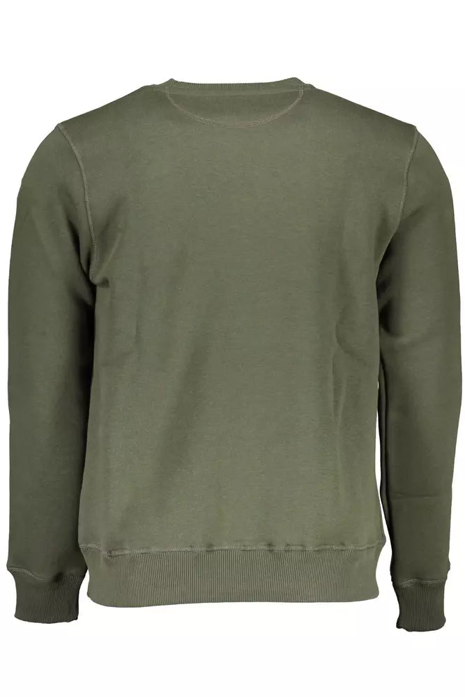 Green Long-Sleeved Crew Neck Sweatshirt