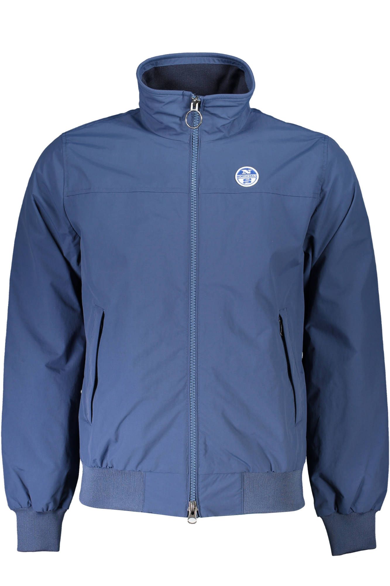 Sleek Blue Eco-Friendly Outdoor Jacket