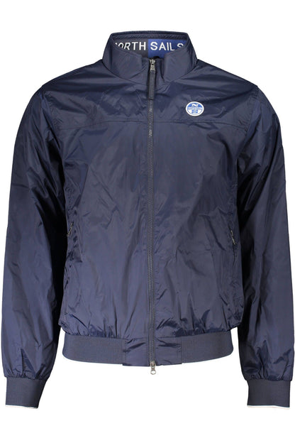 Eco-Conscious Blue Jacket with Sleek Design