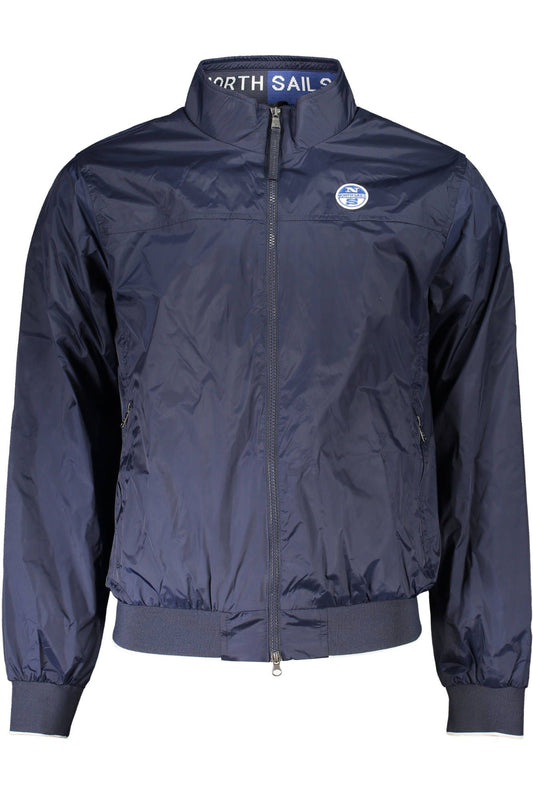 Eco-Conscious Blue Jacket with Sleek Design