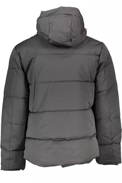 Contrast Detail Hooded Jacket for Men