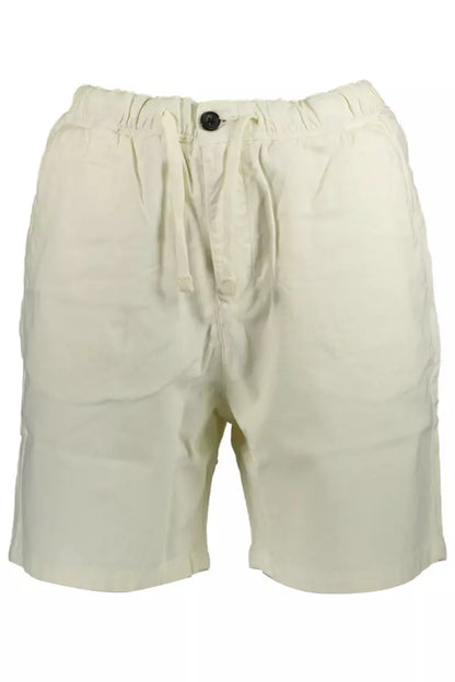 Chic Slim Fit Organic Shorts In White