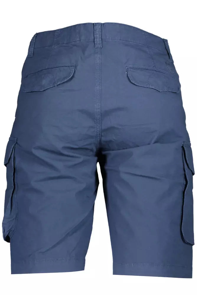 Eco-Conscious Blue Bermuda Shorts for Men